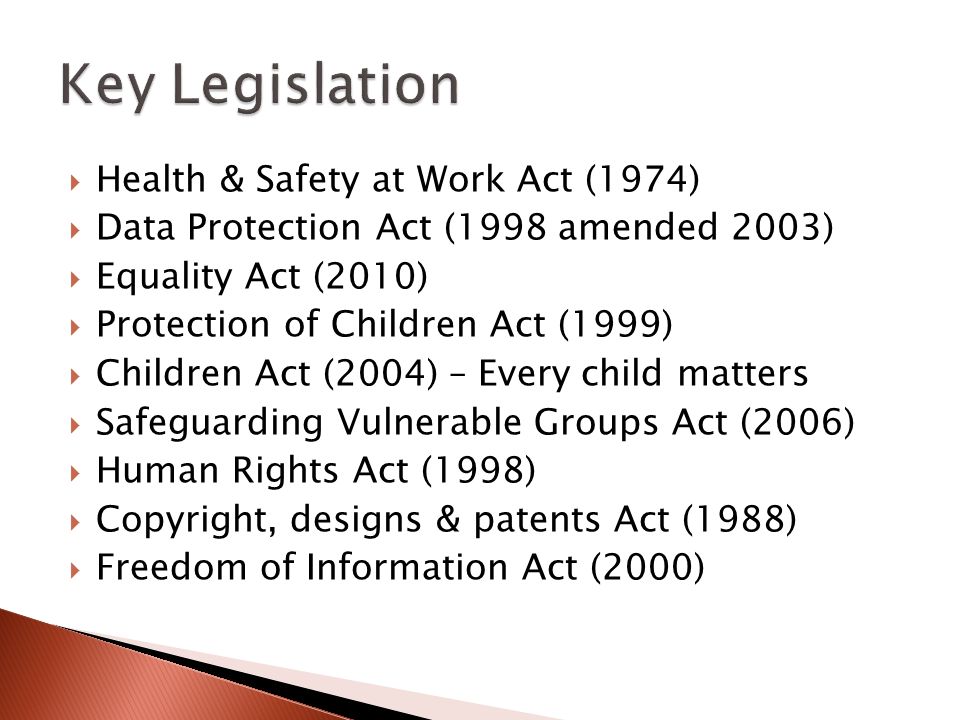 Every child matters act and the